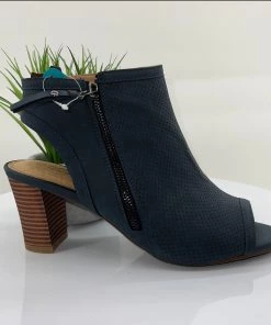 Sandla Heels Nubuck Ankle Boots | Navy