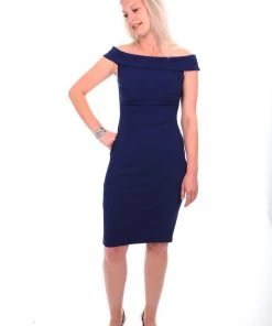 Zaliea Off The Shoulder Cocktail Dress - Midnight - Z2 Clothing 5 Zaliea Off The Shoulder Cocktail Dress - Midnight - Z2 Clothing