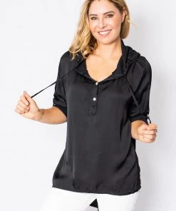 The Italian Closet Ottavia Hoodie | Black | TIC16 Clothing