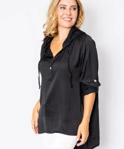 The Italian Closet Ottavia Hoodie | Black | TIC16 Clothing