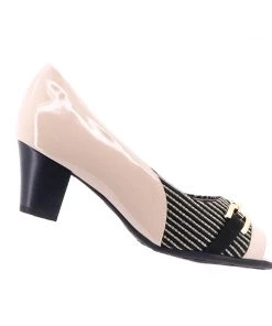 Picadilly Janis Stripe Heel - Beige