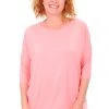 Relaxed High Low Bamboo Top | Soft Pink Tops