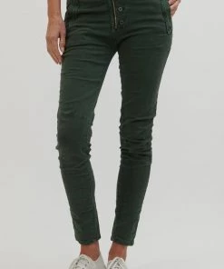 Italian Star Classic Button Jeans | Pine Green | IS10 Clothing 7 Italian Star Classic Button Jeans | Pine Green | IS10 Clothing