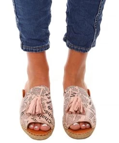 Bueno Shoes Keilor Newspaper Espadrille - Cameo