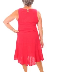 So French So Chic Dresses Linen Maxi Dress | Raspberry | SF2s