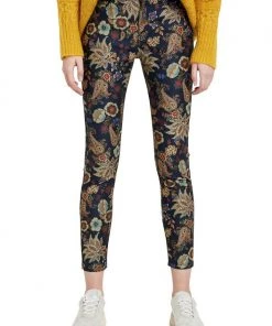 Desigual Clothing Floral Skinny Jeans - Navy - D7 7 Desigual Clothing Floral Skinny Jeans - Navy - D7
