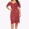 Zaliea Cha Cha Cocktail Dress | Crimson | Z10 Clothing