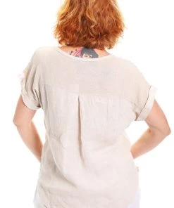 Ridley Aria Tee | Beige | R1 Linen