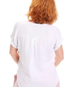 Ridley Linen Aria Tee | White | R1