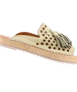 Rilassare Shoes Tasty Leather Espadrille - Khaki