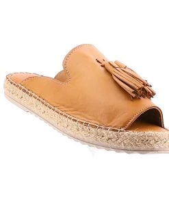 Rilassare Tardy Leather Espadrille - Tan Shoes
