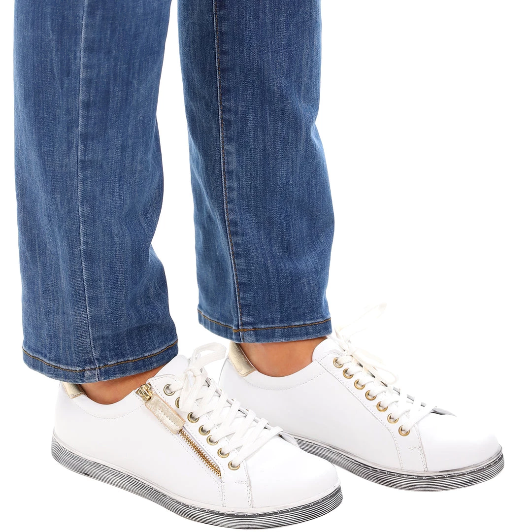 Rilassare Shoes Token Sneaker | White Gold | RS11 4 Rilassare Shoes Token Sneaker | White Gold | RS11