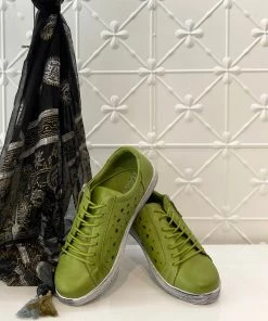 Rilassare Talpan Leather Sneaker | Kiwi | RS4