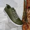 Rilassare Taneka Leather Sneaker | Olive | RS8 Shoes