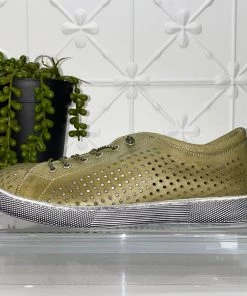 Rilassare Shoes Tatura Leather Sneaker | Khaki | RS5