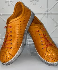 Rilassare Tatura Leather Sneaker | Orange | RS5