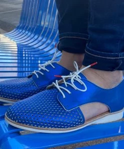 Rollie Sidecut Punch Shoe | Blue Shimmer | R01 9 Rollie Sidecut Punch Shoe | Blue Shimmer | R01