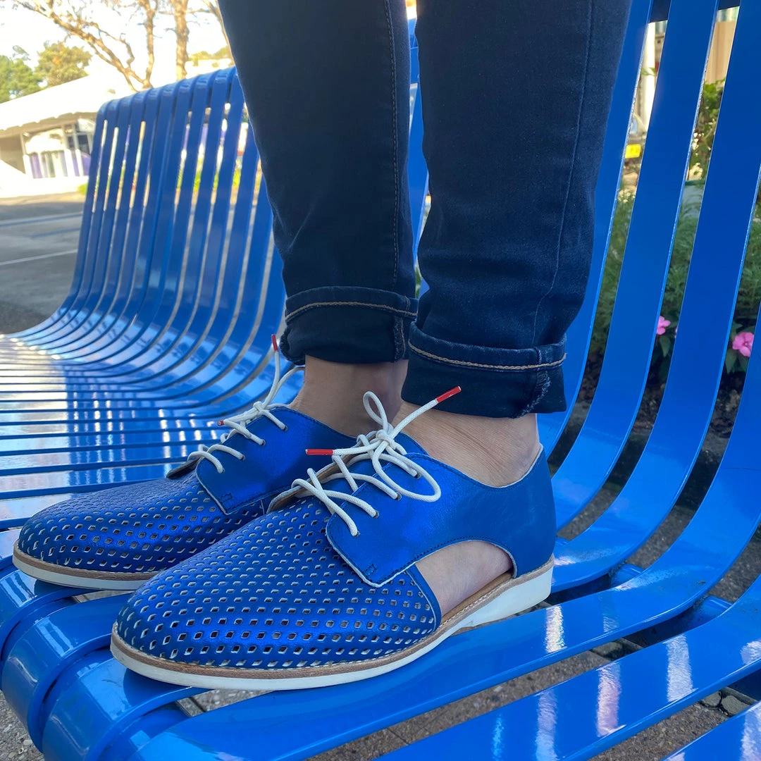 Rollie Sidecut Punch Shoe | Blue Shimmer | R01 2 Rollie Sidecut Punch Shoe | Blue Shimmer | R01