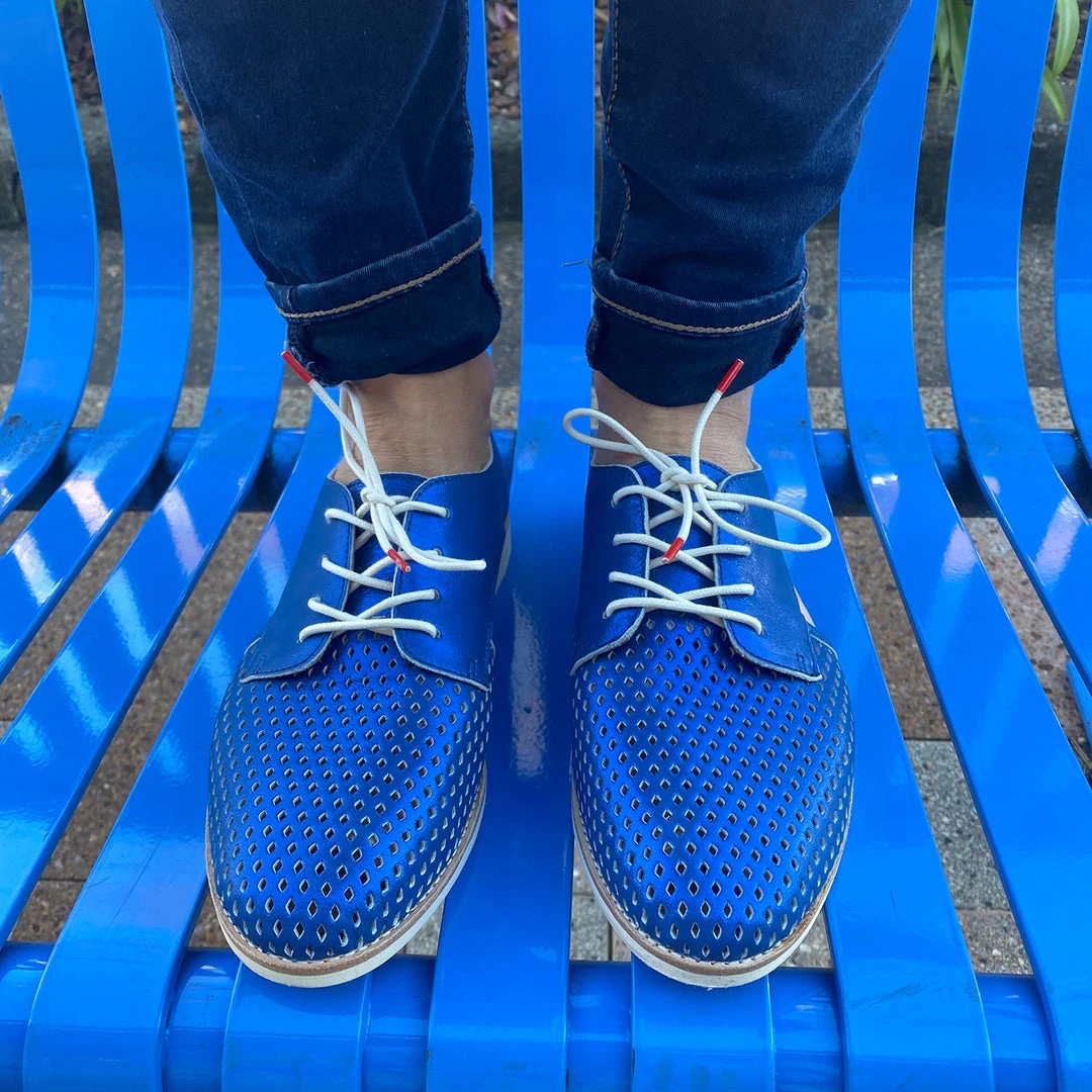 Rollie Sidecut Punch Shoe | Blue Shimmer | R01 3 Rollie Sidecut Punch Shoe | Blue Shimmer | R01