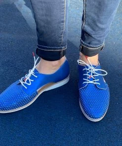 Rollie Sidecut Punch Shoe | Blue Shimmer | R01 10 Rollie Sidecut Punch Shoe | Blue Shimmer | R01