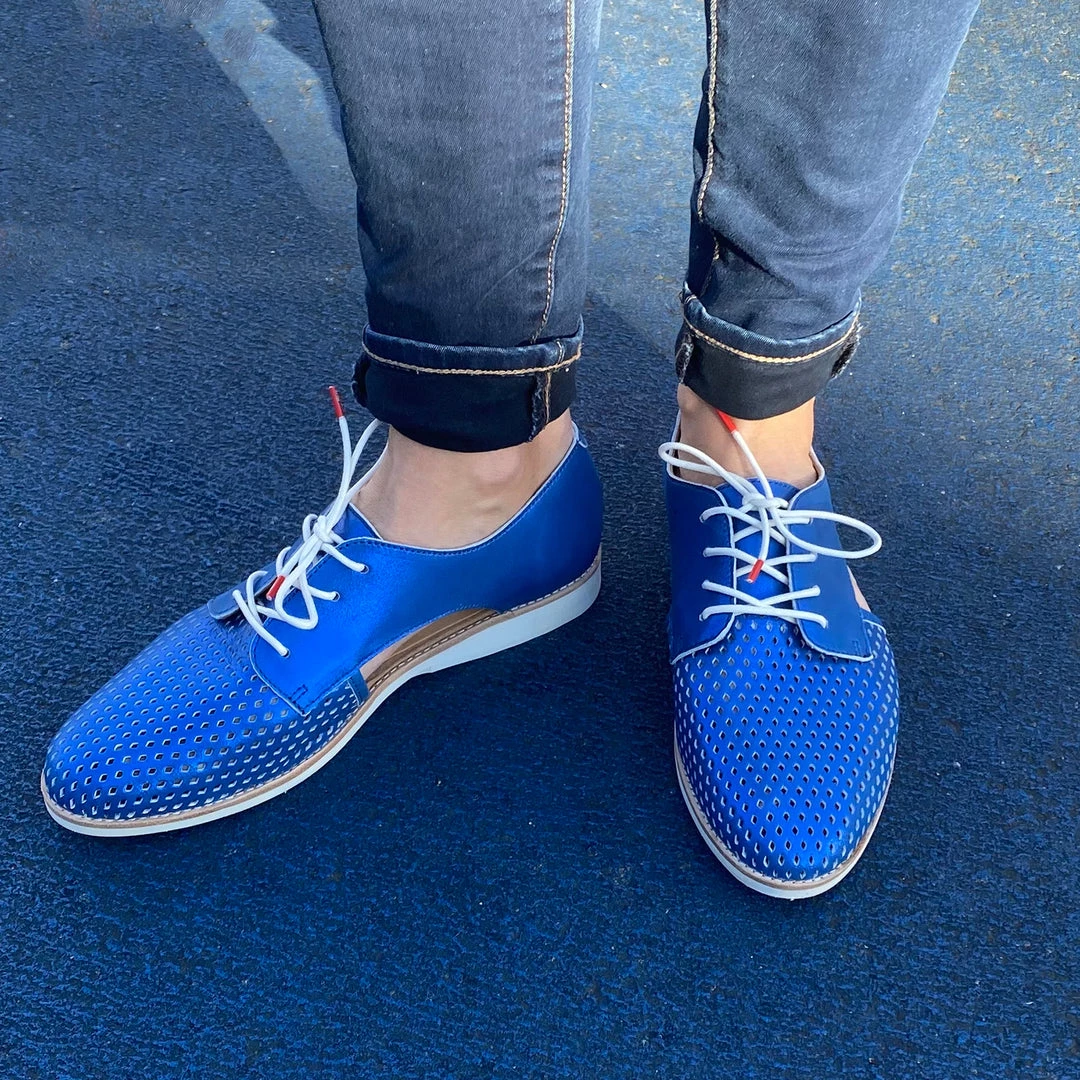 Rollie Sidecut Punch Shoe | Blue Shimmer | R01 5 Rollie Sidecut Punch Shoe | Blue Shimmer | R01