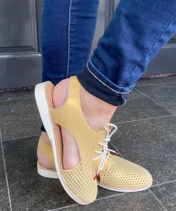 Rollie Shoes Slingback Punch Shoe | Mango Shimmer | RL2