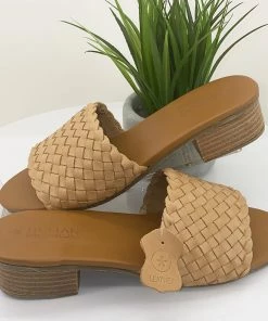 Human Shoes Roni Leather Mule - Tan-H19