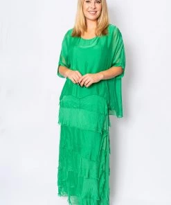 The Italian Closet Rowena Dress | Sea Green | Tic2 Clothing