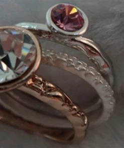 Sassy Collections 3 Set Pandora Rings | Pink