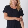 WD Designs Ruffle Core Top | Black | WD2
