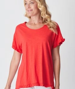 WD Designs Ruffle Core Top | LipStick | WD2