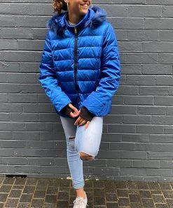 Sabena Jackets/Coats Metallic Down Puffer Jacket | Royal Blue