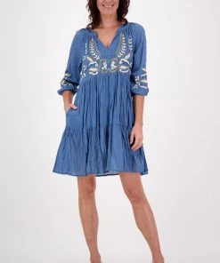Lula Soul Sami Dress | Blue Slate | Ls40