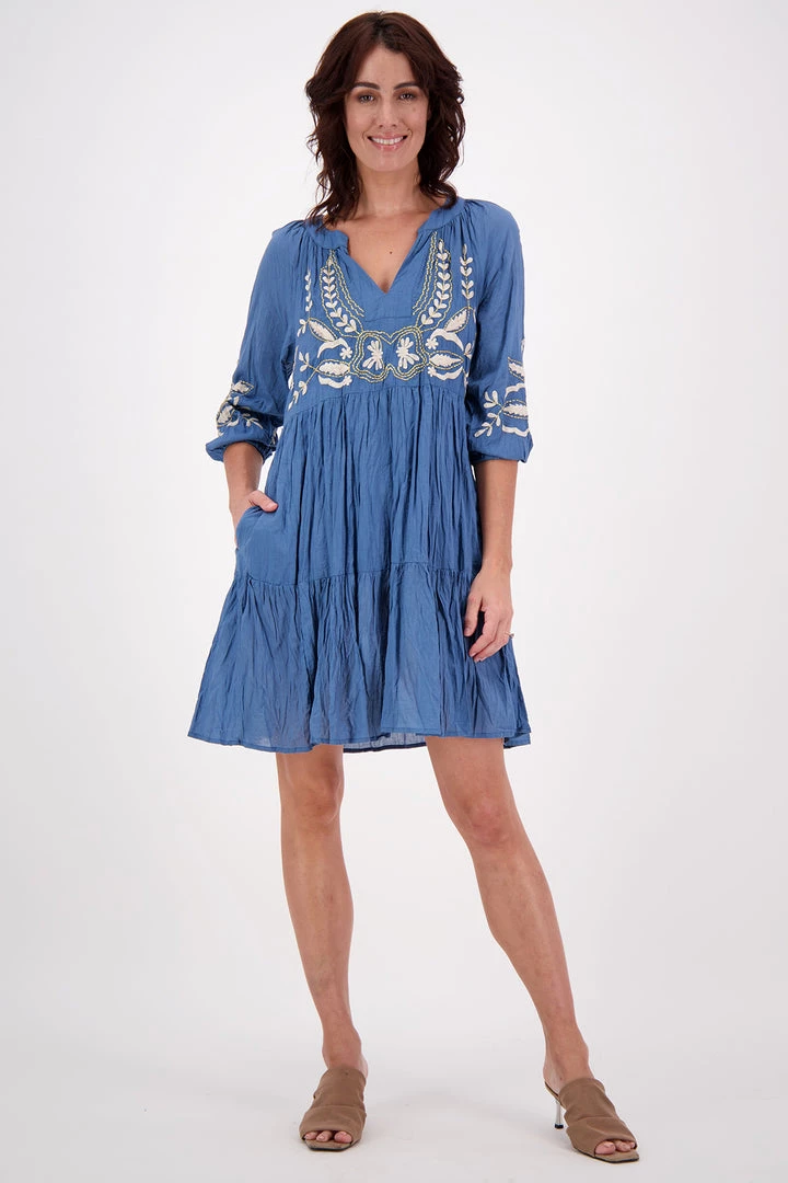 Lula Soul Sami Dress | Blue Slate | Ls40 1 Lula Soul Sami Dress | Blue Slate | Ls40
