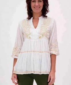Lula Soul Sami Tunic | White | Ls42 Tops