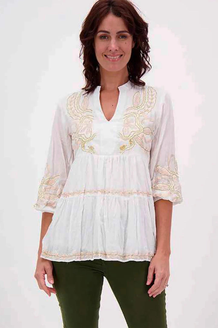 Lula Soul Sami Tunic | White | Ls42 Tops 1 Lula Soul Sami Tunic | White | Ls42 Tops