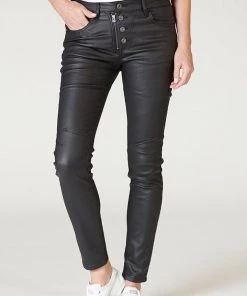 Italian Star Stevie Wax Jeans | Black | IS14