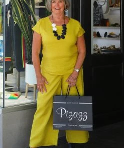 See Saw 7/8 Palazzo Pants | Mustard | SS27