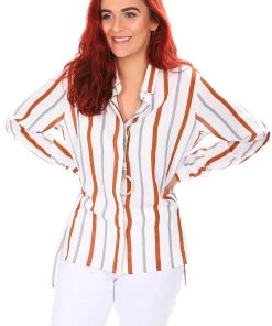 See Saw Tops Collared Side Split Shirt | Ginger 6 See Saw Tops Collared Side Split Shirt | Ginger