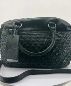 Modapelle Diamond Weave Shoulder Bag | Emerald | ML39 Handbags