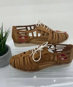 Rollie Sidecut Cage | Soft Tan | RO5 Shoes