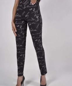 Frank Lyman Signature Pant | Black/White | FL86 Clothing