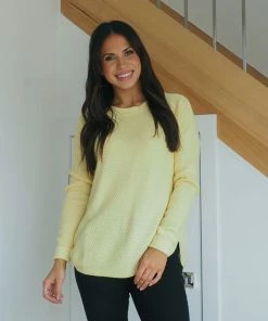 Silence & Noise Knitwear/Jumpers I'm Famous Zip Knit | Lemon | SN15