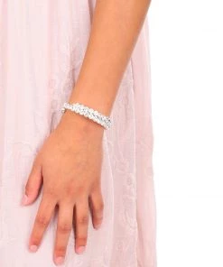 Stellar Rose Silver Statement Bracelet Jewellery
