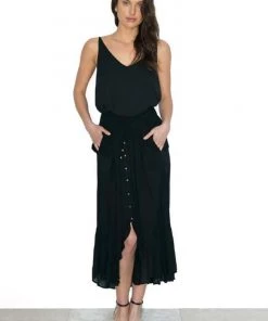 Society The Label Skirts Chika Maxi Skirt | Black | SL4s