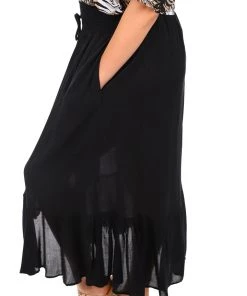 Society The Label Skirts Chika Maxi Skirt | Black | SL4s