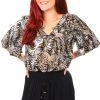 Society The Label Exotic Butterfly Sleeve Top - SL2
