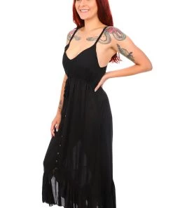 Society The Label Chika Tie Maxi | Black | SL3 S