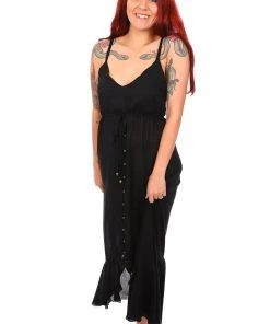 Society The Label Chika Tie Maxi | Black | SL3 S