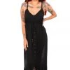 Society The Label Chika Tie Maxi | Black | SL3 S